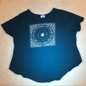 Blue moon t- shirt suggested: LAYERED